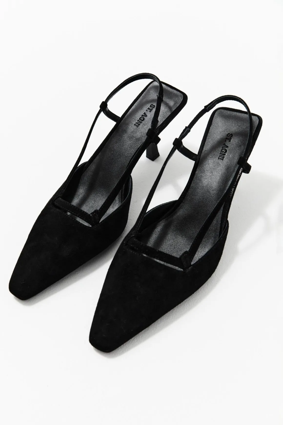 St. Agni Sling Back Heel - Black