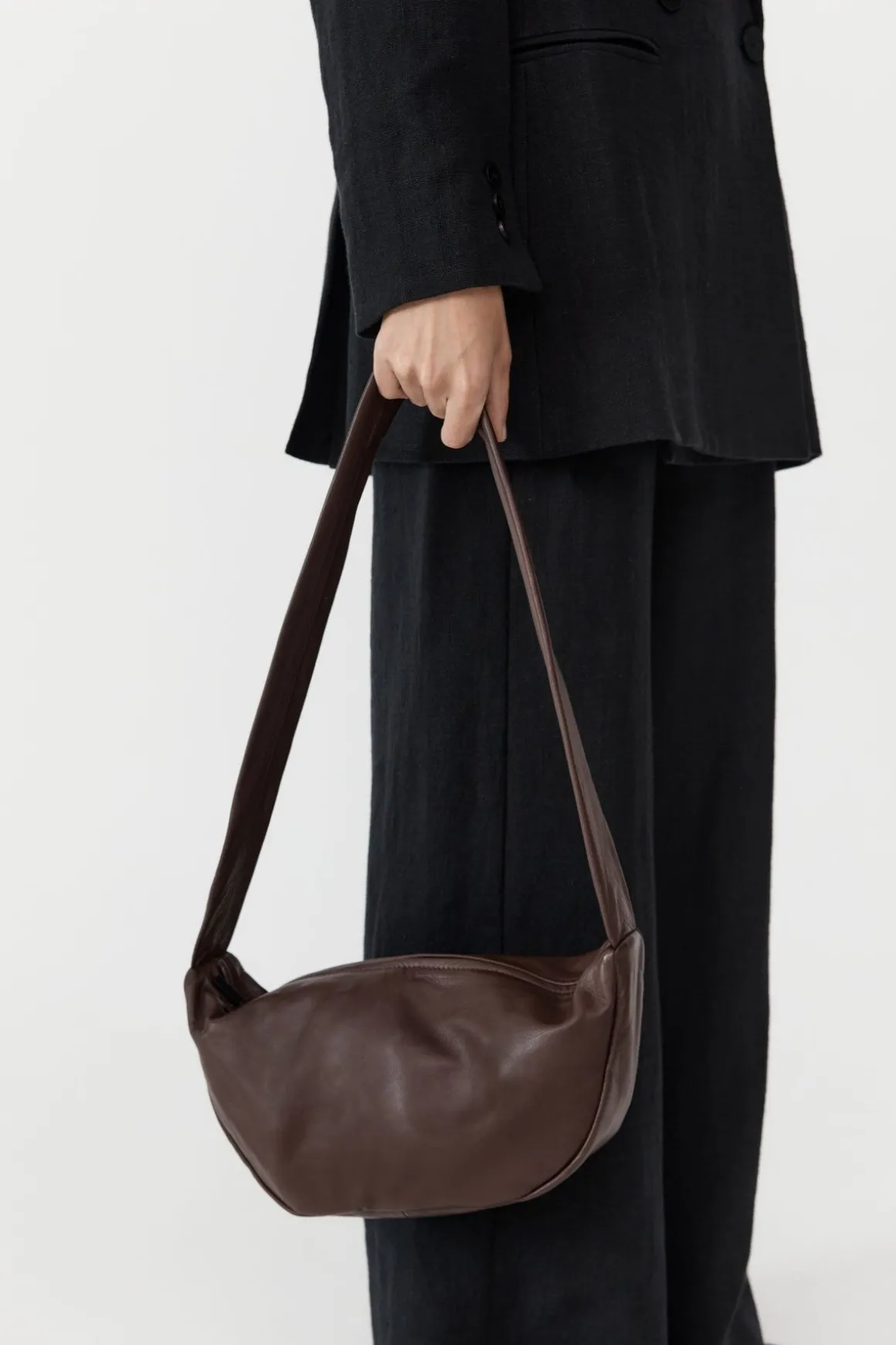 St. Agni Soft Crescent Bag - Chocolate