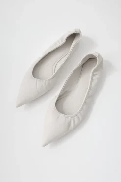 St. Agni Soft Leather Flat - Cool White