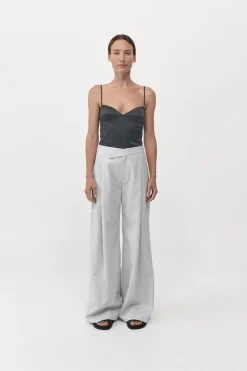 St. Agni Soft Silk Cami - Washed Black