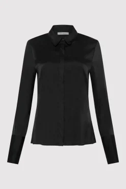 St. Agni Soft Silk Shirt - Black