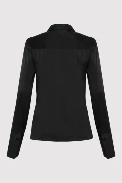 St. Agni Soft Silk Shirt - Black