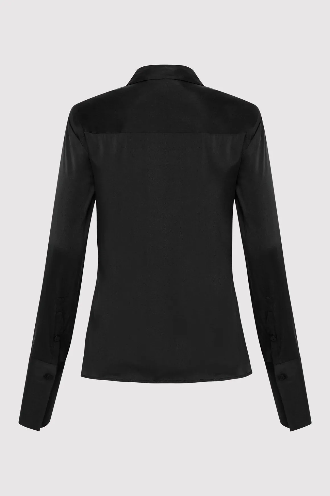St. Agni Soft Silk Shirt - Black