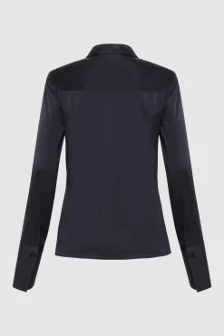 St. Agni Soft Silk Shirt - Inkwell