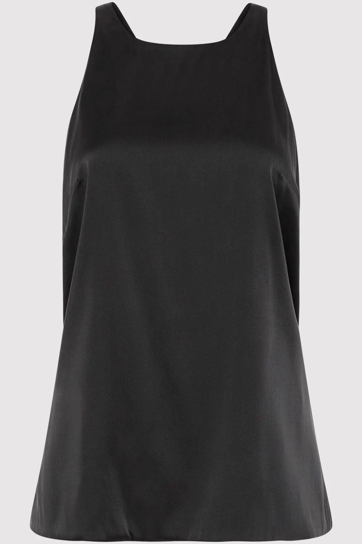 St. Agni Soft Silk Suspender Top - Black