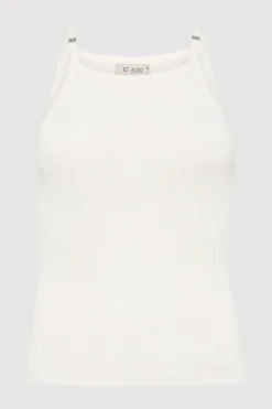 St. Agni Square Tank - White