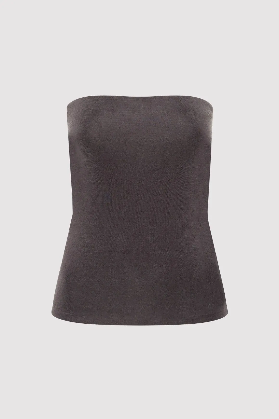 St. Agni Strapless Jersey Top - Graphite
