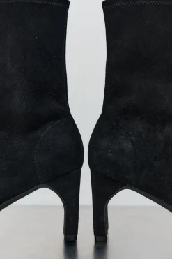 St. Agni Suede Ankle Boot - Black