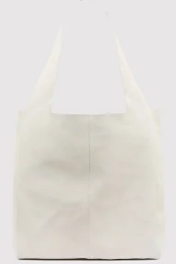 St. Agni Suede Soft Tote - Cool White