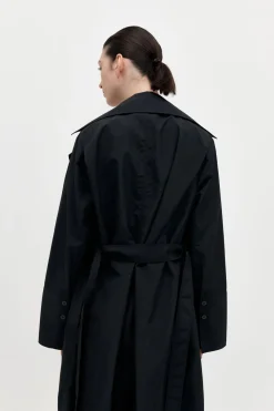 St. Agni Summer Trench Coat - Black