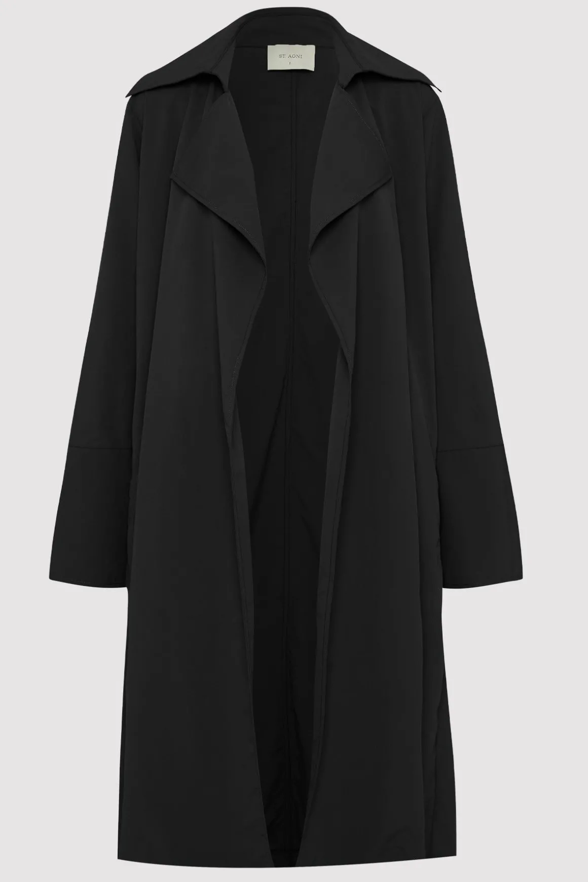 St. Agni Summer Trench Coat - Black