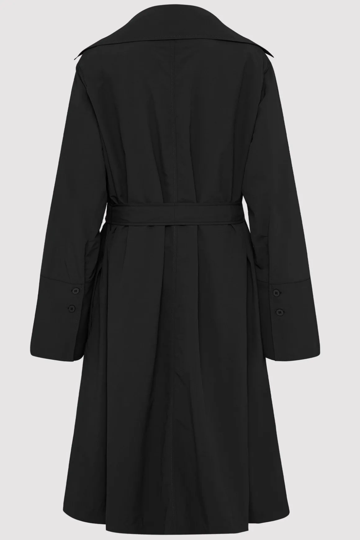 St. Agni Summer Trench Coat - Black