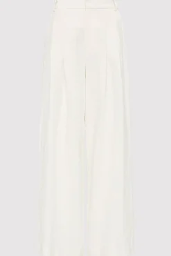 St. Agni Tailored Linen Pants - Ivory