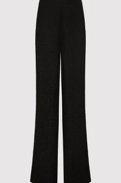 St. Agni Textured Silk Pants - Black