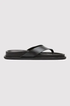 St. Agni Thong Slide - Black