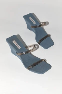 St. Agni Transparent Wedge - Slate
