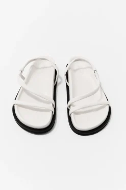 St. Agni Twist Sandal - White