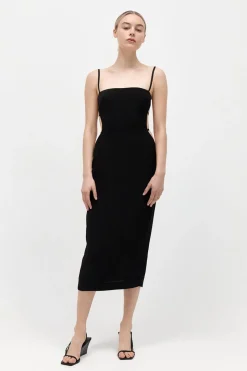 St. Agni Urbain Midi Dress - Black