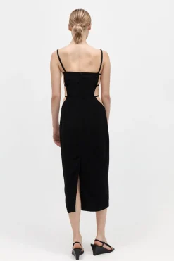 St. Agni Urbain Midi Dress - Black
