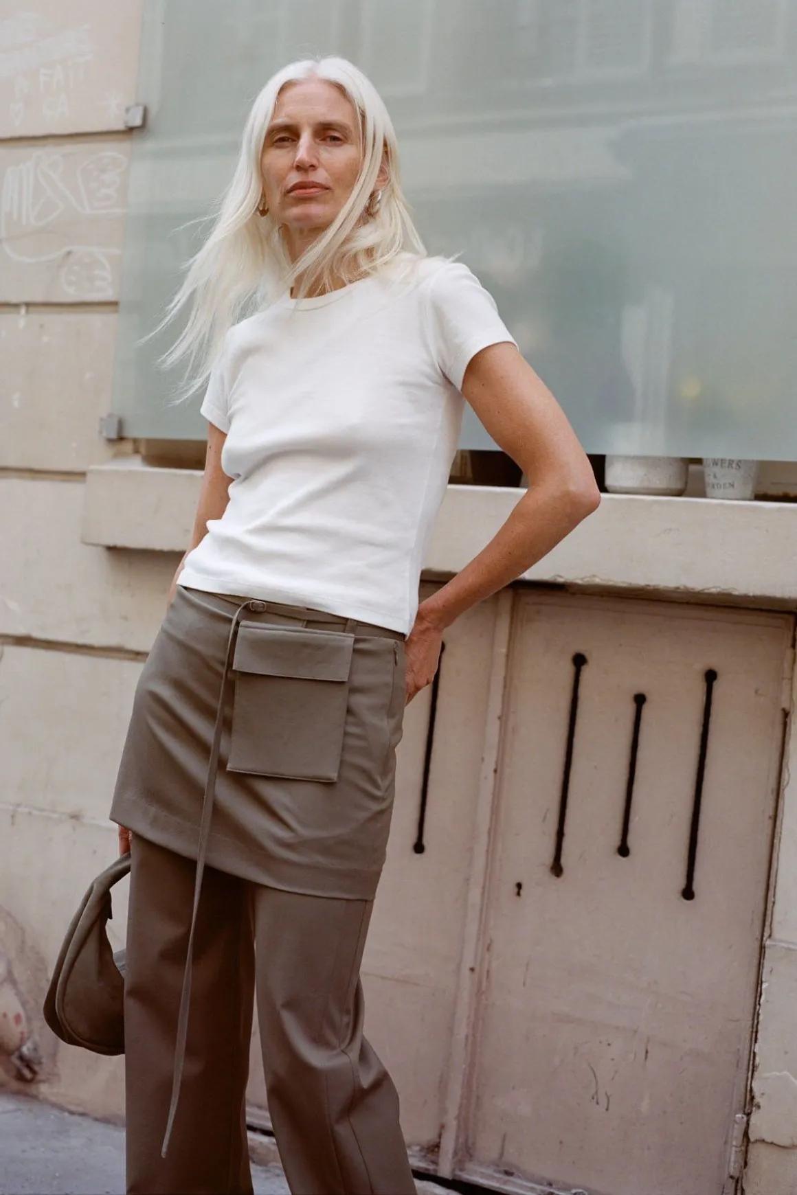 St. Agni Utilitarian Pocket Mini Skirt - Kelp