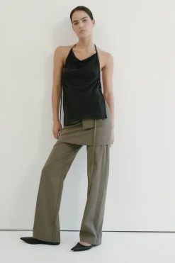 St. Agni Utilitarian Pocket Mini Skirt - Kelp