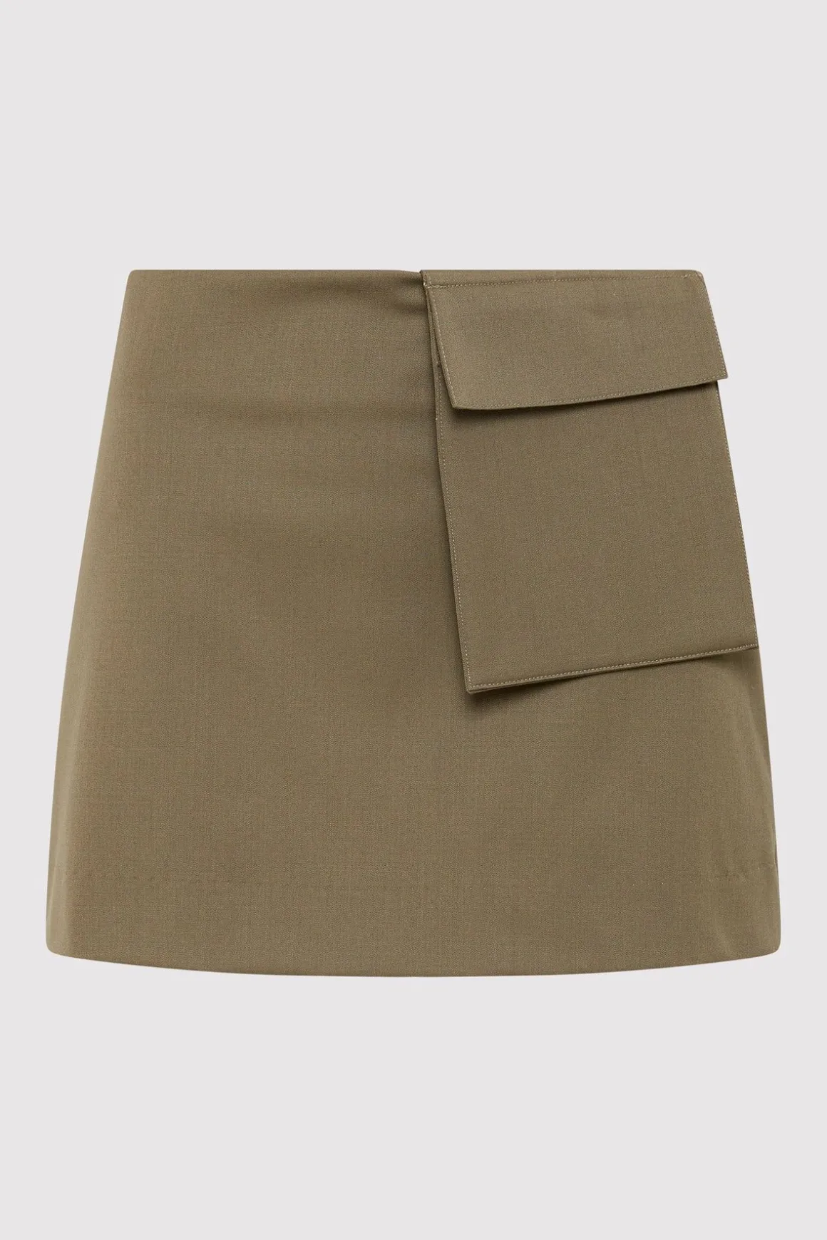 St. Agni Utilitarian Pocket Mini Skirt - Kelp