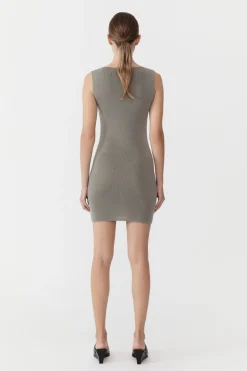 St. Agni Vas Knit Mini Dress - Shadow