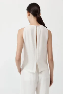 St. Agni Viscose Shell Top - Off White