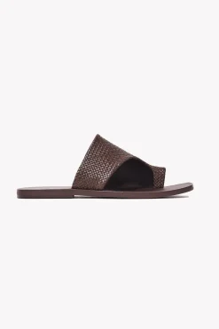 St. Agni Woven Abstract Slide - Chocolate