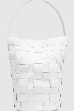 St. Agni Woven Bucket Bag - White