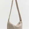 St. Agni Woven Crescent Bag - Ecru