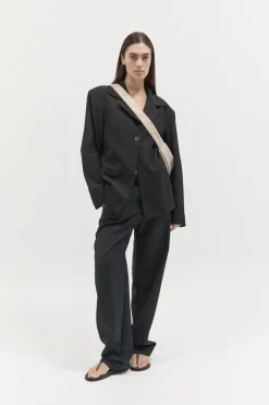 St. Agni Woven Crescent Bag - Ecru