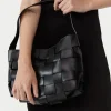 St. Agni Woven Mini Tote - Black