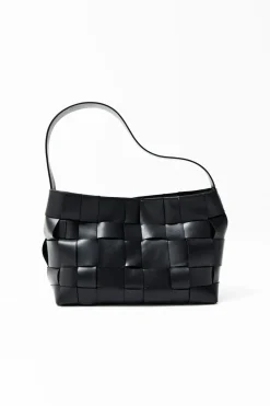 St. Agni Woven Mini Tote - Black