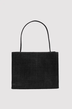 St. Agni Woven Minimal Mini Tote - Black