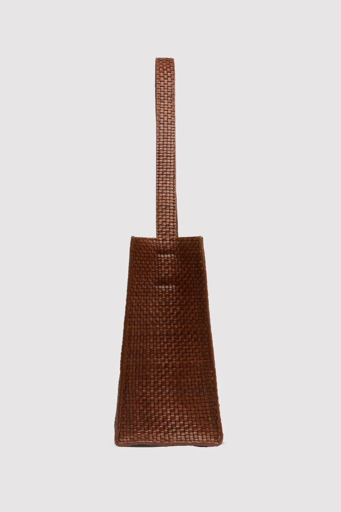 St. Agni Woven Minimal Mini Tote - Antique Tan
