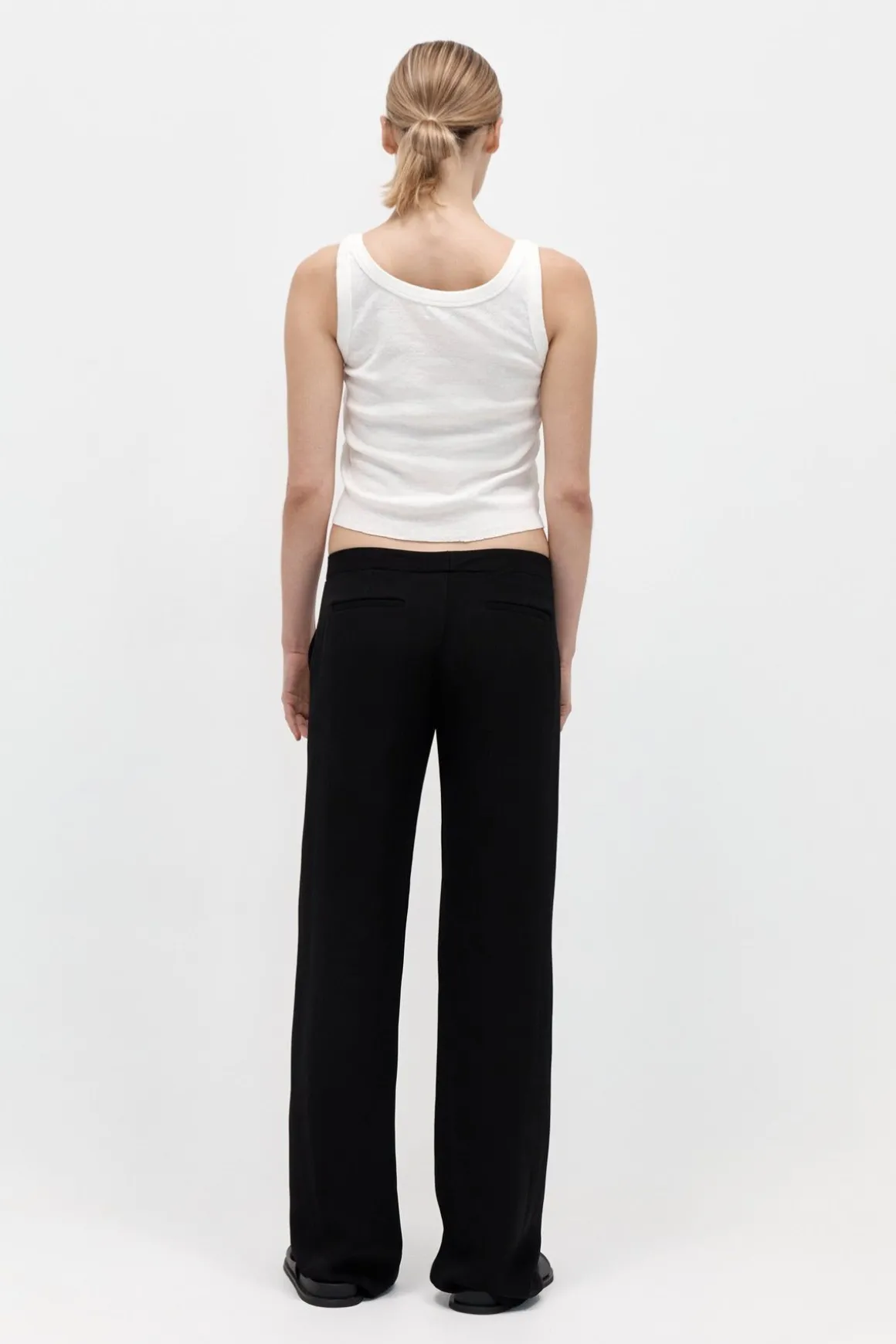 St. Agni Zip Detail Trousers - Black
