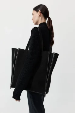 St. Agni Zip Tote Bag - Black