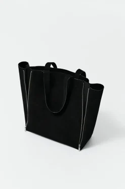 St. Agni Zip Tote Bag - Black
